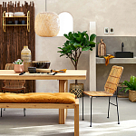 Ваза декоративная из натурального плетеного бамбука Bamboo Decor 42 варинант исполнения - 6 | Loft Concept в Ульяновске