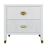 Тумба прикроватная с двумя ящиками Elsa Dreams White варинант исполнения - 5 | Loft Concept в Ульяновске