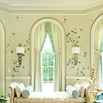 Обои ручная роспись Gingko Colourway SC-237 on grey painted Xuan paper варинант исполнения - 1 | Loft Concept в Ульяновске