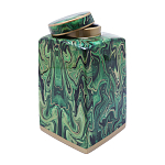 Ваза с малахитовым узором MALACHITE варинант исполнения - 3 | Loft Concept в Ульяновске