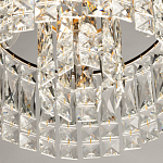 Потолочный светильник круглый с прозрачными подвесками Lunet варинант исполнения - 7 | Loft Concept в Ульяновске