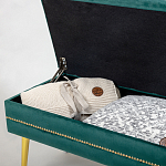 Мягкая банкетка с зоной для хранения Casket Green варинант исполнения - 3 | Loft Concept в Ульяновске