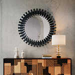 Настольная лампа с чашеобразными дисками на корпусе Glowing Waterfall варинант исполнения - 4 | Loft Concept в Ульяновске