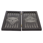 Подарочные нарды из натурального камня с гравировкой Backgammon from Stone варинант исполнения - 4 | Loft Concept в Ульяновске