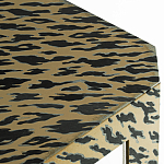 Дизайнерский кофейный стол с рисунком леопард Neytiri Beige Leopard варинант исполнения - 2 | Loft Concept в Ульяновске