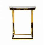 Кофейный столик на подстолье золотого цвета Noelle варинант исполнения - 3 | Loft Concept в Ульяновске