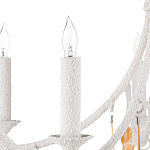 Люстра белая фактурная с подвесками из ракушек Study of Grace варинант исполнения - 1 | Loft Concept в Ульяновске