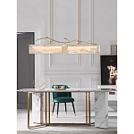 Люстра прямоугольная из фактурного стекла Chandelier Beam варинант исполнения - 3 | Loft Concept в Ульяновске