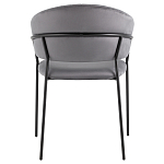 Стул в велюре серого цвета Horizon варинант исполнения - 4 | Loft Concept в Ульяновске