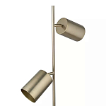 Торшер золотистый с 2-мя подвижными плафонами на белом мраморном основании Streams of Light варинант исполнения - 2 | Loft Concept в Ульяновске