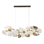 Люстра с белыми и золотистыми цветами G9 Dahlia Flowers Lamp варинант исполнения - 2 | Loft Concept в Ульяновске