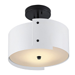 Потолочный светильник круглый светодиодный Semicircular White Panels белый варинант исполнения - 2 | Loft Concept в Ульяновске