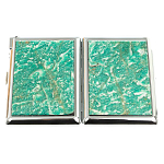 Портсигар с газовой зажигалкой из натурального камня Амазонит Stone Cigarettes Cases варинант исполнения - 9 | Loft Concept в Ульяновске