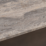 Столик журнальный квадратный  с полкой Sculptural Marble Accent с мрамором  варинант исполнения - 4 | Loft Concept в Ульяновске