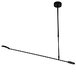 Потолочный светильник светодиодный черный металл Bendik  варинант исполнения - 1 | Loft Concept в Ульяновске