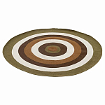 Ковер круглый из хлопка с контрастным узором Bullseye 150 варинант исполнения - 1 | Loft Concept в Ульяновске