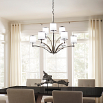 Люстра с белыми стеклянными плафонами в форме цилиндра Feiss варинант исполнения - 7 | Loft Concept в Ульяновске