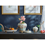 Шкатулка голубого цвета с цветочными орнаментами Blue Garden варинант исполнения - 5 | Loft Concept в Ульяновске