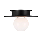 Потолочный светильник с шарообразным плафоном из белого матового стекла Generation Lighting варинант исполнения - 1 | Loft Concept в Ульяновске