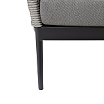 Диван двухместный уличный темно-серый Street Bliss варинант исполнения - 4 | Loft Concept в Ульяновске