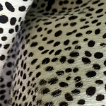 Мебельная ткань Искусственный мех  белый леопард 90 см T5-3 варинант исполнения - 4 | Loft Concept в Ульяновске