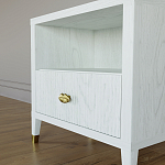 Прикроватная тумбочка с полкой Elsa Dreams White варинант исполнения - 3 | Loft Concept в Ульяновске