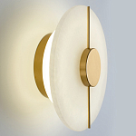 Бра с плафоном из камня в форме диска Buccio Stone Disk Wall Lamp варинант исполнения - 4 | Loft Concept в Ульяновске