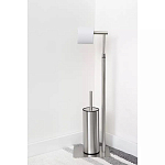 Держатель для туалетной бумаги с ершиком Chrome Bathroom Accessory варинант исполнения - 5 | Loft Concept в Ульяновске