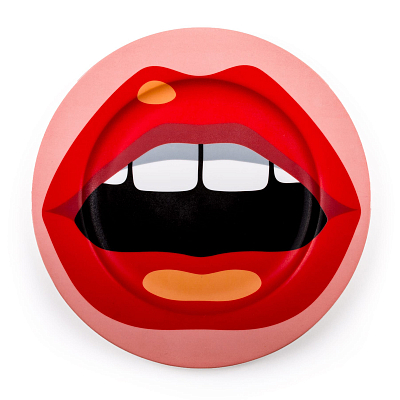 Тарелка Seletti Porcelain Plate Mouth Тарелка Seletti Porcelain Plate Mouth