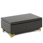 Шкатулка из натурального камня змеевик чёрного цвета Stone Casket варинант исполнения - 1 | Loft Concept в Ульяновске