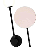 Бра с шарообразным плафоном и зеркальным круглым элементом Lunar Echo варинант исполнения - 1 | Loft Concept в Ульяновске