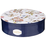 Чайный набор из фарфора темно-синий с рисунком цветов на 6 персон 12 предметов 280 мл Garden Whisper Porcelain Set  варинант исполнения - 6 | Loft Concept в Ульяновске