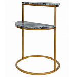 Кофейный столик с подстольем из металла Halves варинант исполнения - 1 | Loft Concept в Ульяновске