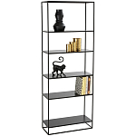 Металлический стеллаж Menzie Black Wide Metal Rack варинант исполнения - 1 | Loft Concept в Ульяновске