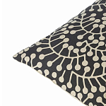 Подушка декоративная черного цвета Blossom Essence Grace варинант исполнения - 2 | Loft Concept в Ульяновске