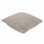 Подушка из хлопка рельефной вязки серого цвета Eden Line варинант исполнения - 1 | Loft Concept в Ульяновске