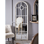 Зеркало-окно с арочным силуэтом в венецианском стиле Venetian White Mirror варинант исполнения - 4 | Loft Concept в Ульяновске