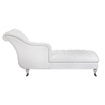 Кушетка белая с мягкой обивкой из велюра Michael Couch варинант исполнения - 2 | Loft Concept в Ульяновске