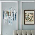 Бра с ветвистым каркасом из металла и подвесками из стекла Droplet Chandelier варинант исполнения - 2 | Loft Concept в Ульяновске