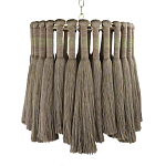 Подвесной светильник круглый плетеный с бахромой Braided Bundle of Ears варинант исполнения - 1 | Loft Concept в Ульяновске