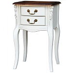 Прикроватная тумба в стиле прованс с 2-мя ящиками Paule Montmartre Provence Bedside Table варинант исполнения - 2 | Loft Concept в Ульяновске