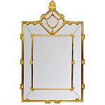 Зеркало прямоугольное Golden Classic Ornament Mirror варинант исполнения - 1 | Loft Concept в Ульяновске