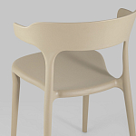 Бежевый стул из прочного PP-пластика JORIS варинант исполнения - 6 | Loft Concept в Ульяновске