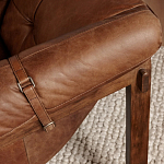 Двухместный диван Duncan винтажная коричневая кожа варинант исполнения - 6 | Loft Concept в Ульяновске