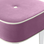 Квадратный мягкий пуф на белых ножках Winton Pouf Square варинант исполнения - 6 | Loft Concept в Ульяновске