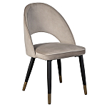 Стул велюровый серо-бежевый Schelde Gray Beige варинант исполнения - 2 | Loft Concept в Ульяновске