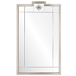 Зеркало в  серебряной раме с узорчатым геометрическим орнаментом Repulse варинант исполнения - 1 | Loft Concept в Ульяновске