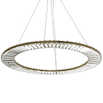 Кольцевая люстра с хрустальным декором Maude Crystal Chandelier варинант исполнения - 3 | Loft Concept в Ульяновске