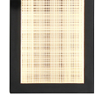 Светодиодное прямоугольное бра из металла черного цвета Lattice Lux варинант исполнения - 8 | Loft Concept в Ульяновске