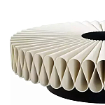 Дизайнерский журнальный стол круглый с фактурной столешницей Ifike варинант исполнения - 2 | Loft Concept в Ульяновске